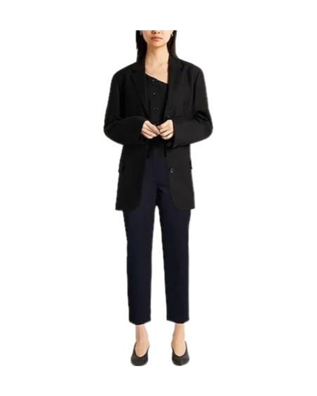 Max Mara Blue Minimalist Tapered Trousers