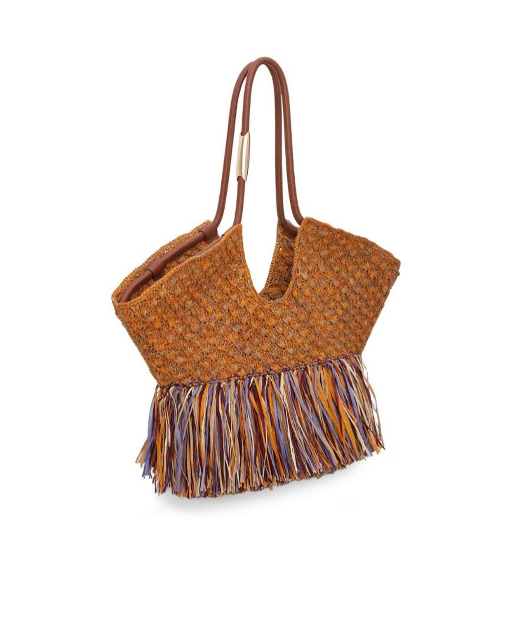 Zimmermann Brown Goldentime Medium Fringe Tote
