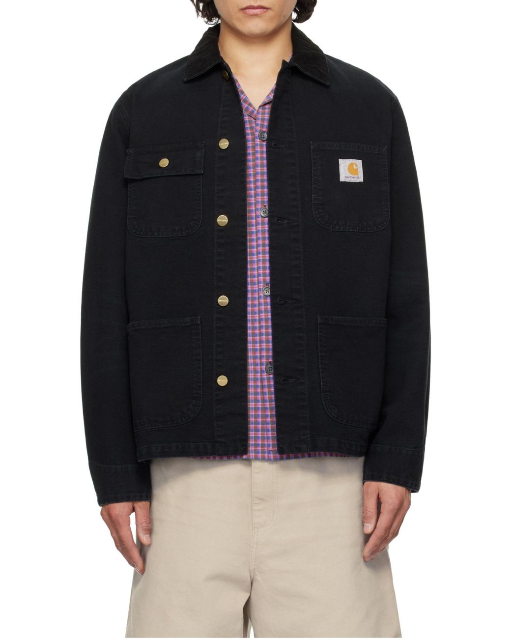 Carhartt Black "Michigan Coat" Jacket for men