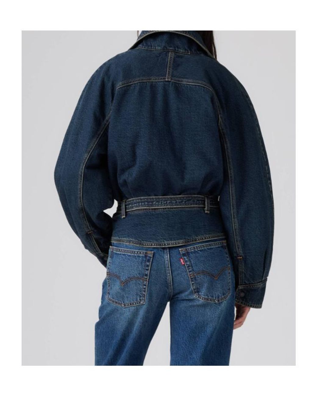 Levi's Blue Belted Denim Jacket