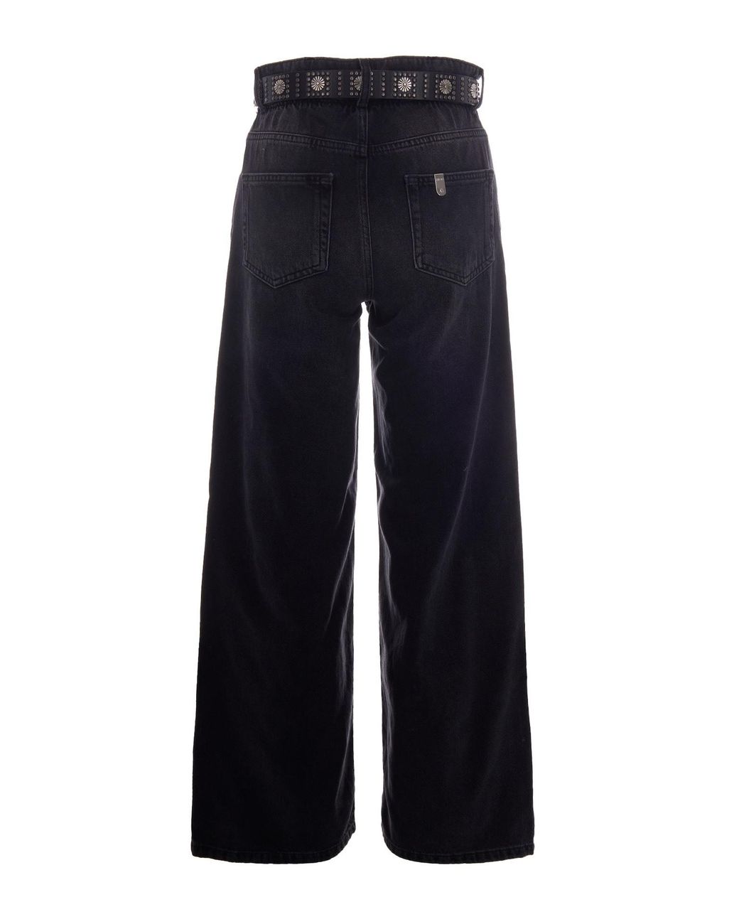 Liu Jo Blue Belted Wide Leg Jeans