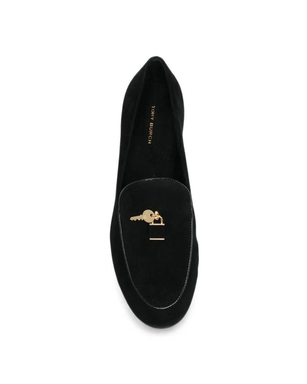 Tory Burch Black Lock Smoking Slipper