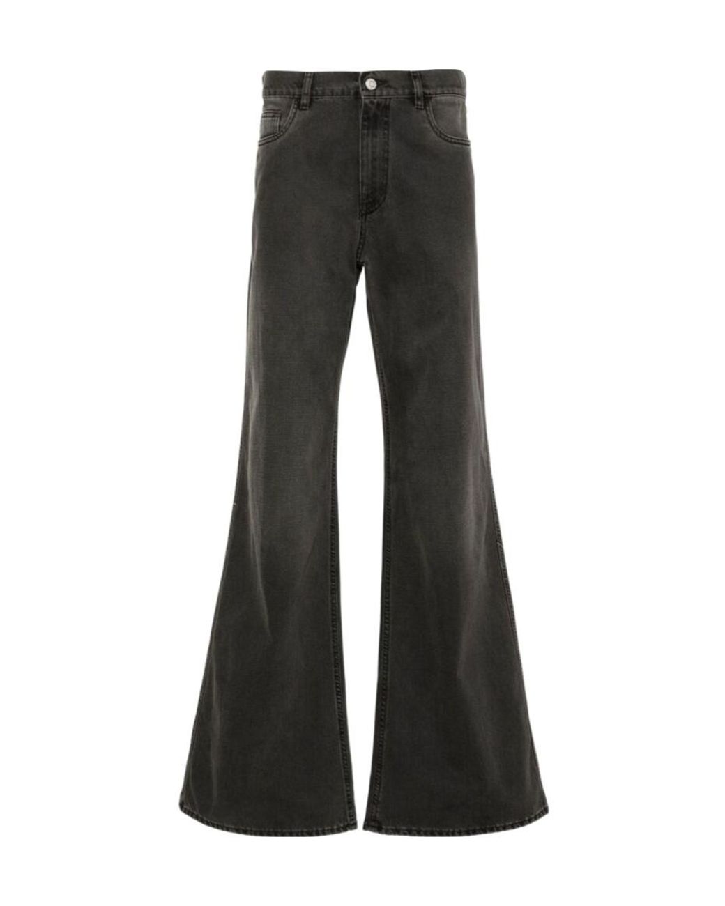 Coperni Black Decorative-Buckle Wide-Leg Jeans for men