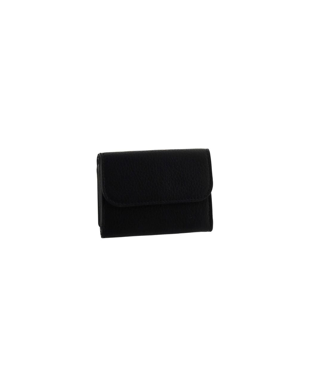 Chloé Black Alphabet Tri-Fold Compact Wallet