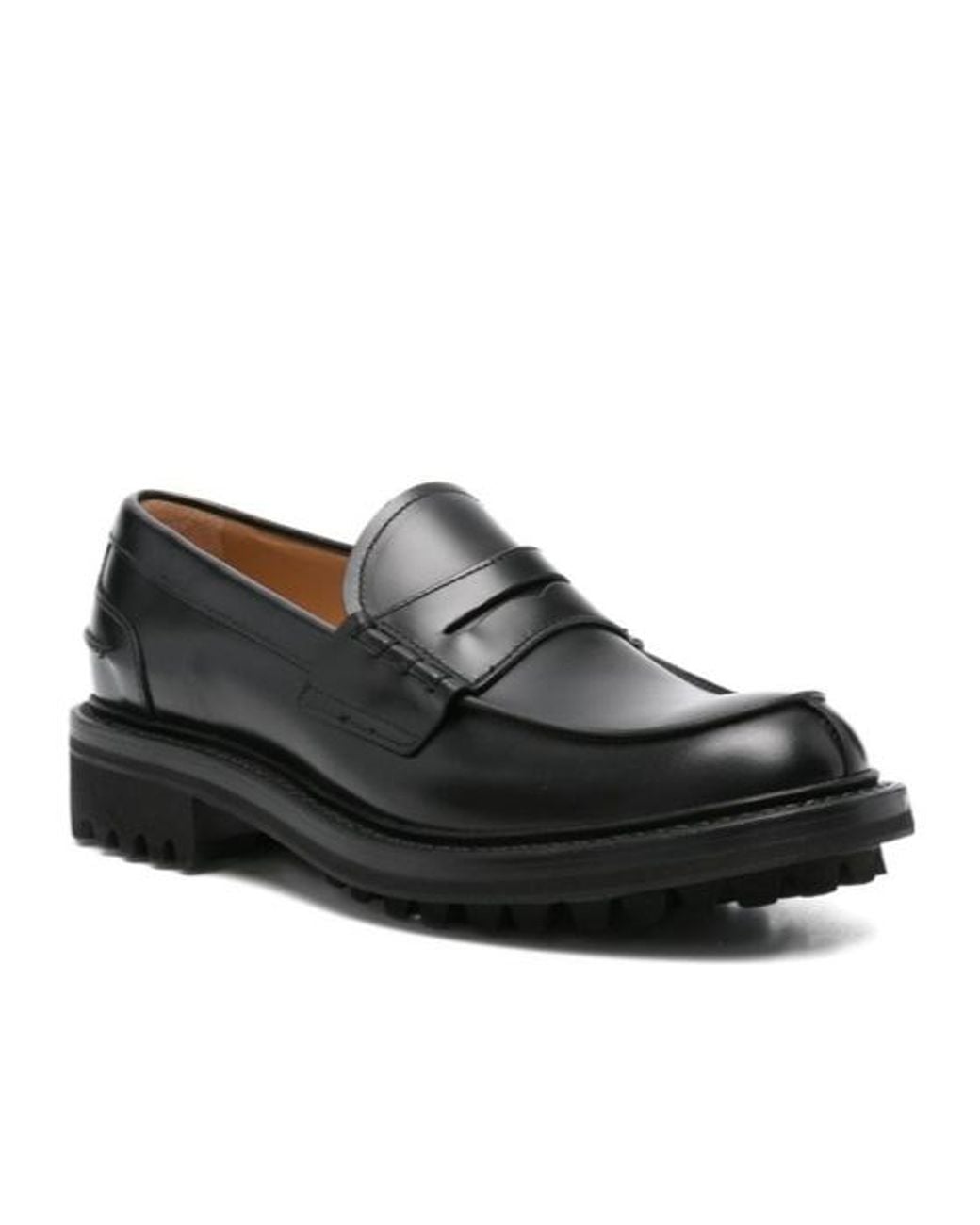 Church's Black Penny-Strap Leather Loafers