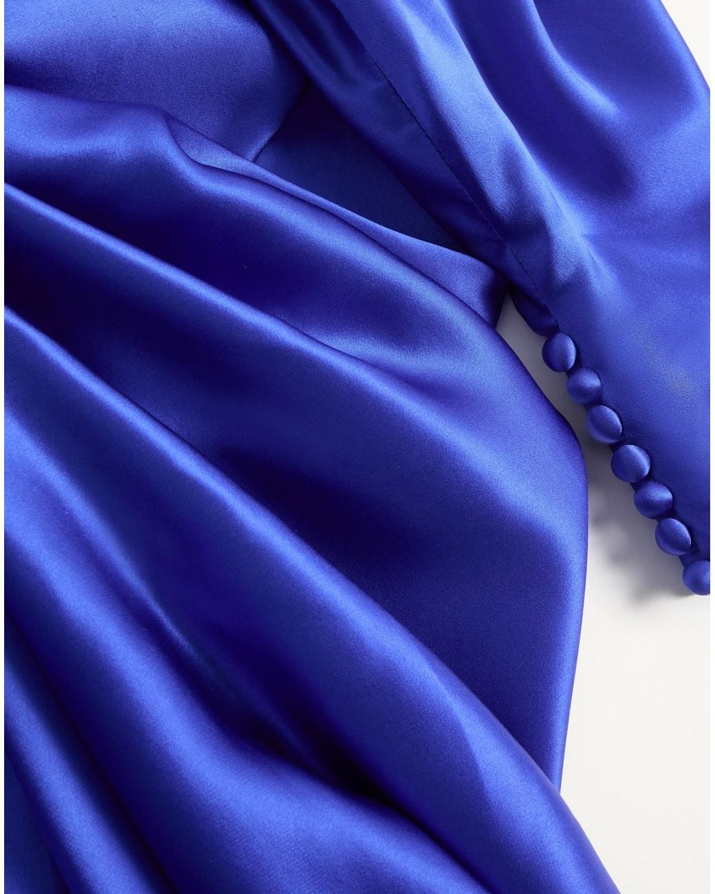 Valentino Blue Crepe Satin Gown