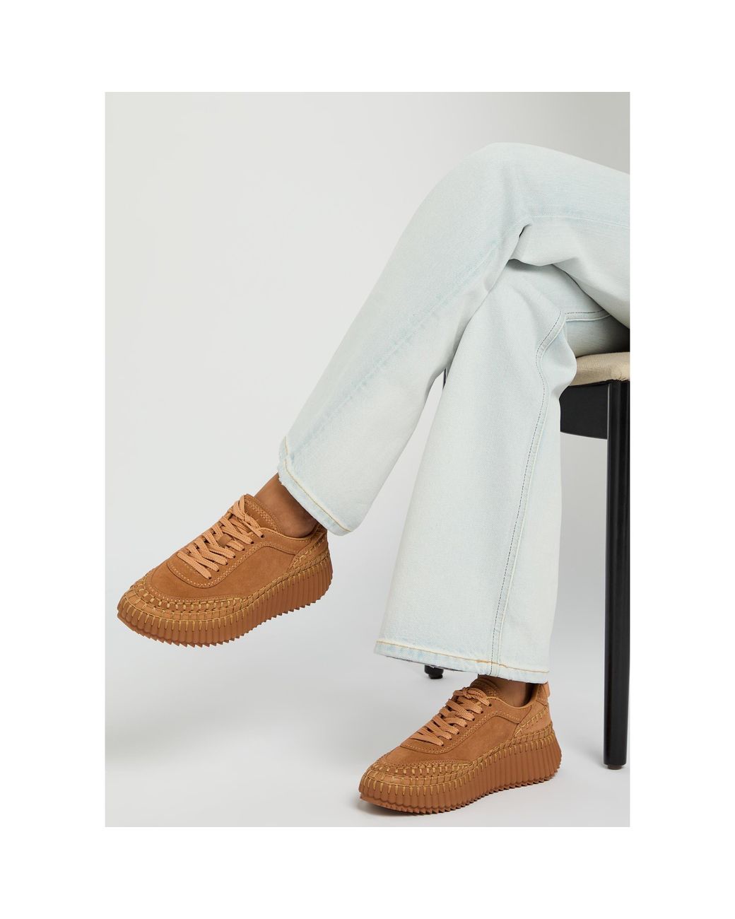 Chloé Brown Fleece-Lined Thick-Soled Casual Shoes
