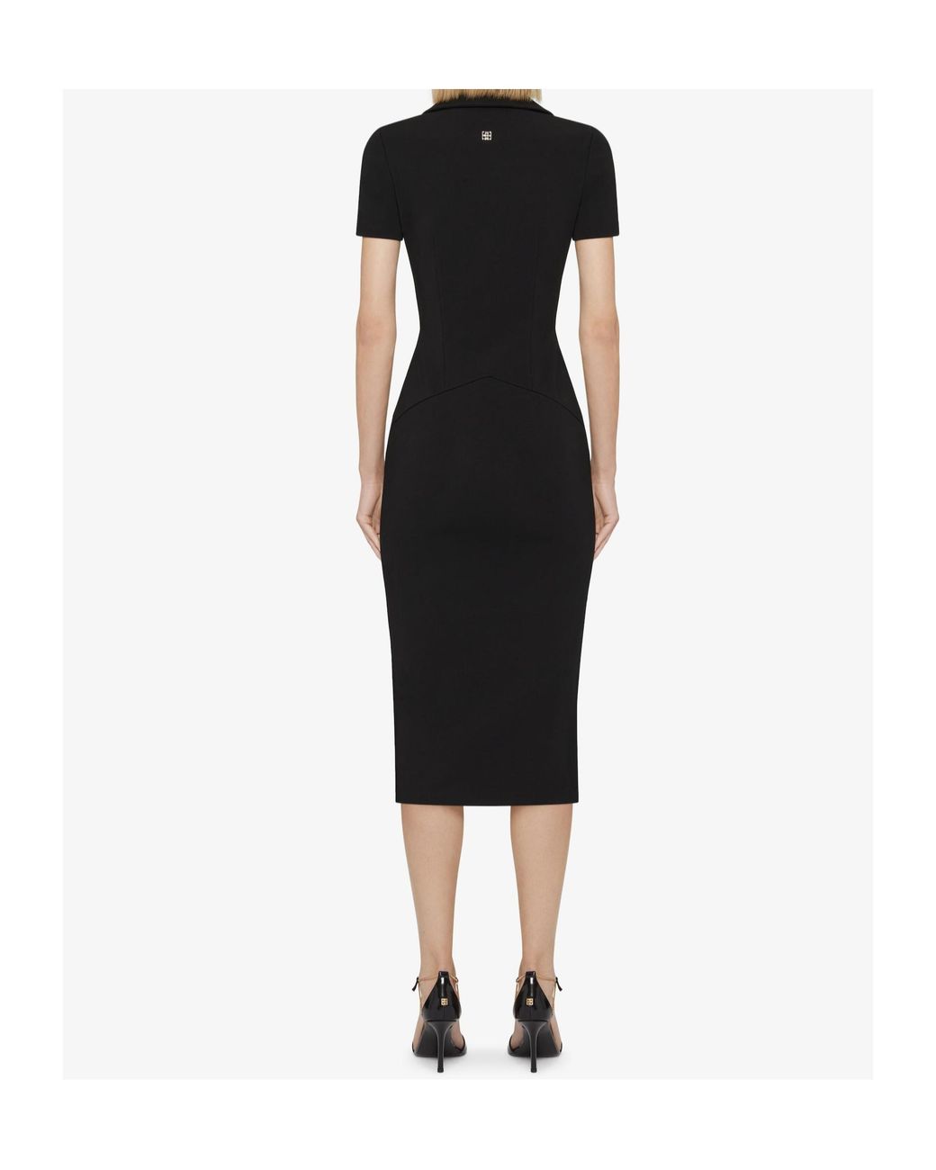 Givenchy Black 4G Detail Midi Dress