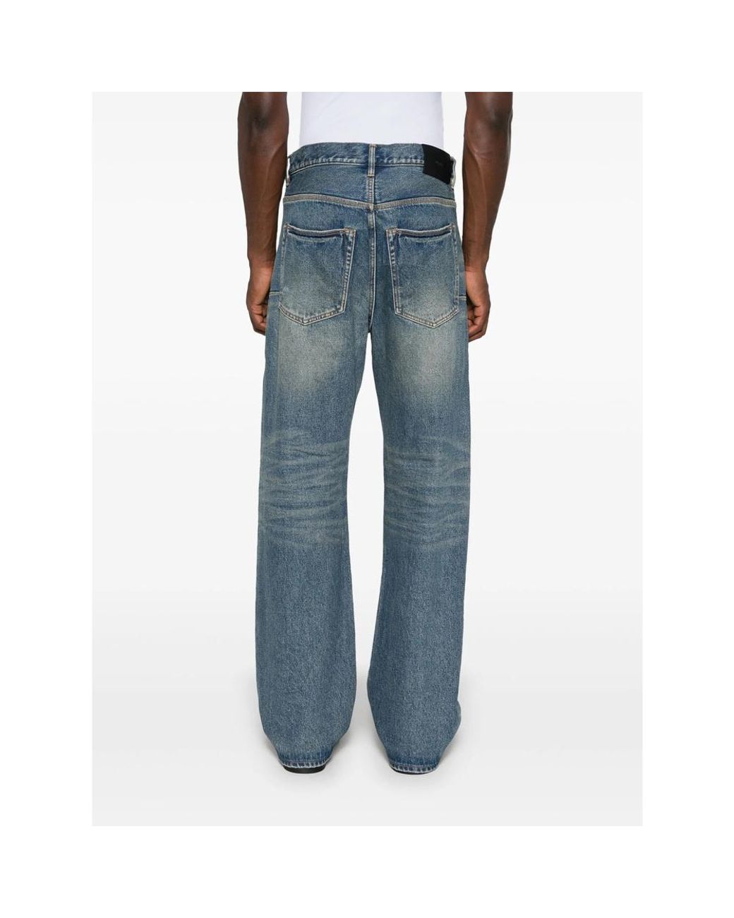 Purple Brand Blue Belt Loop Jeans for men