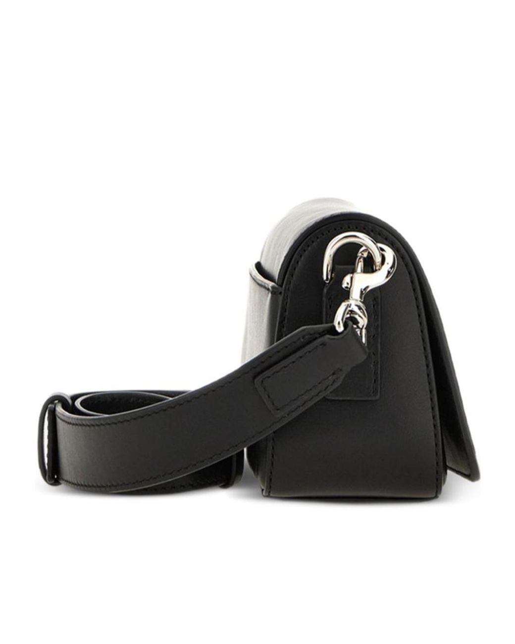 Hogan Black H-Turn Foldover Top Bag