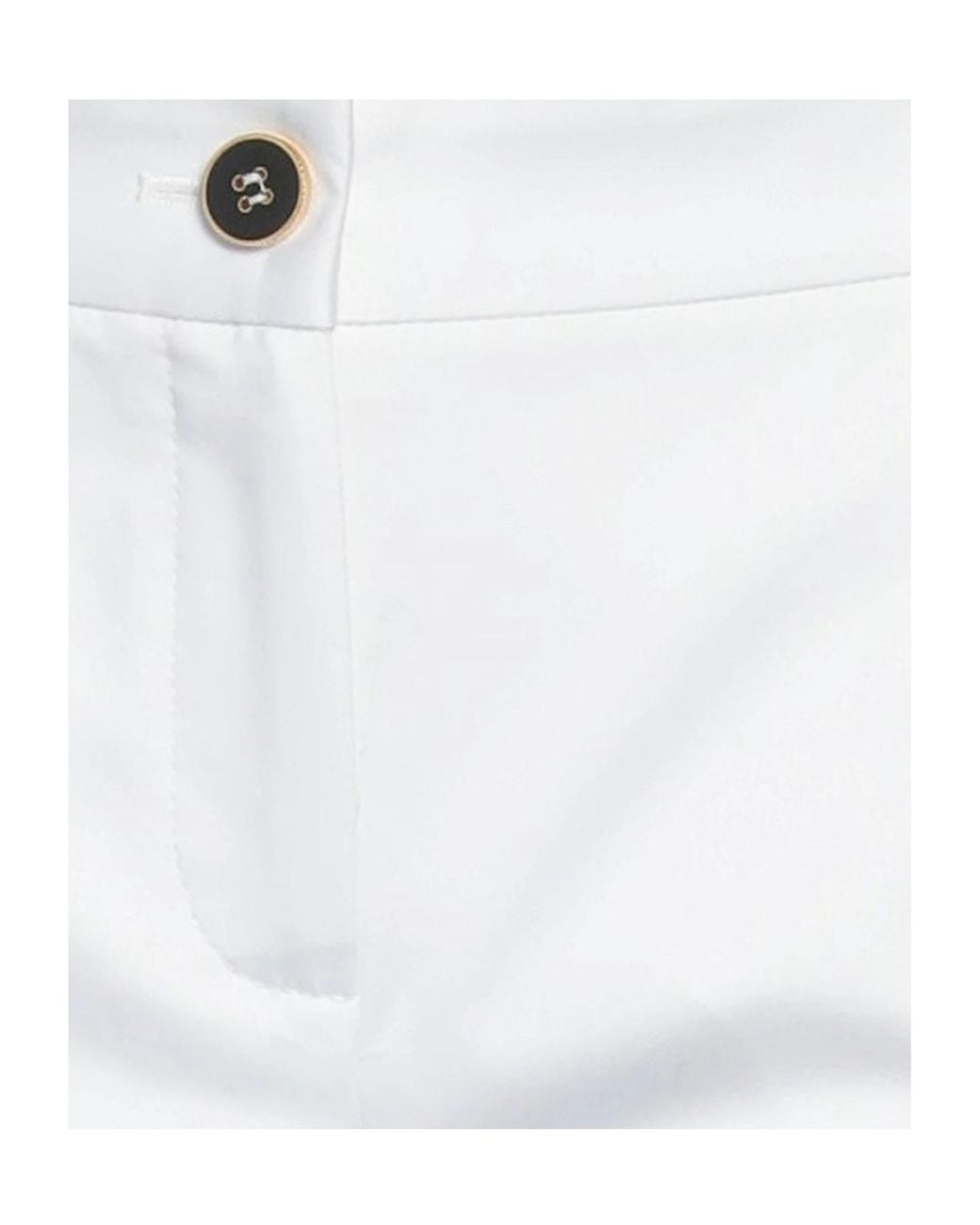 Dolce & Gabbana White Solid Color Side Stripe Casual Pants