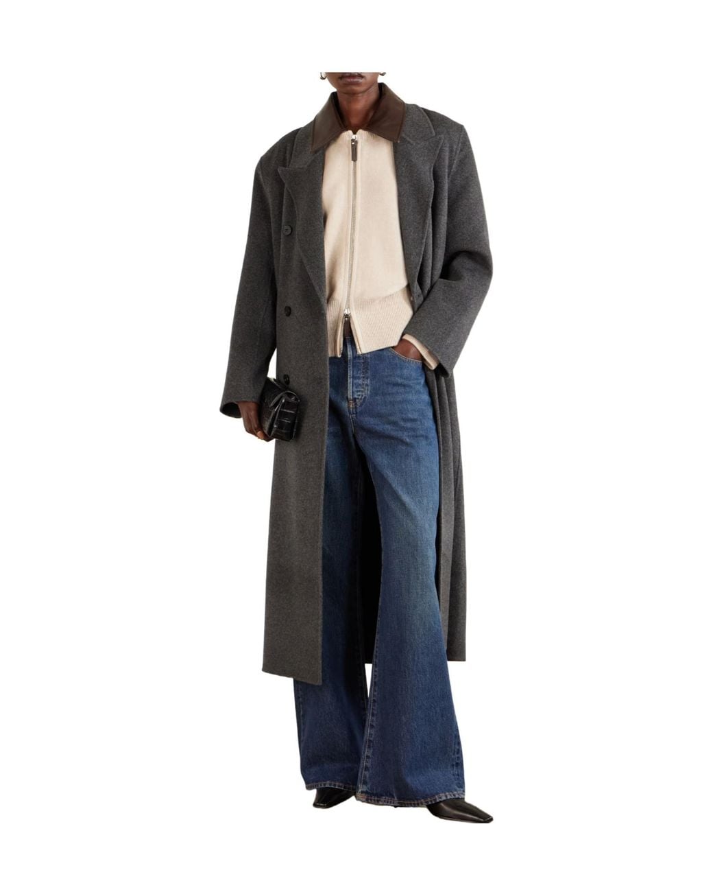 Brandon Maxwell Natural Eco Cashmere Jacket