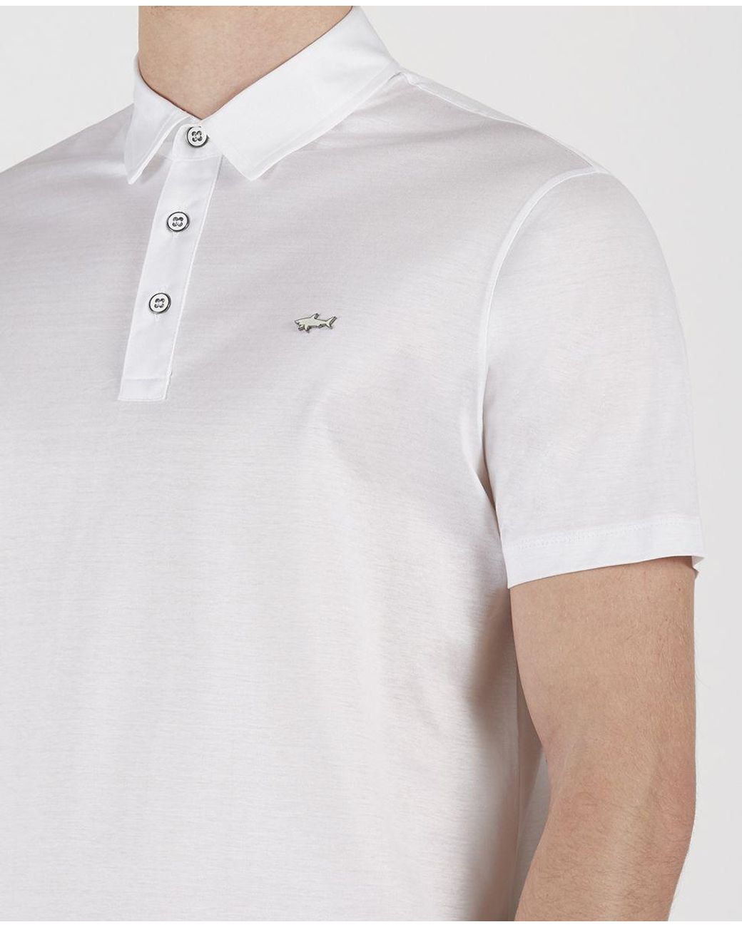 Paul & Shark White 'Save The Sea' Polo Shirt for men