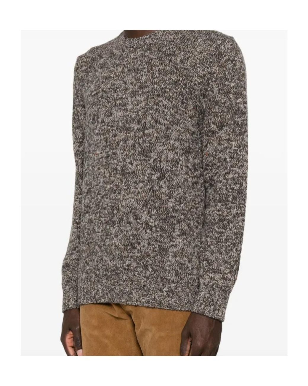 Tagliatore Gray Salen Marl-Knit Sweater for men