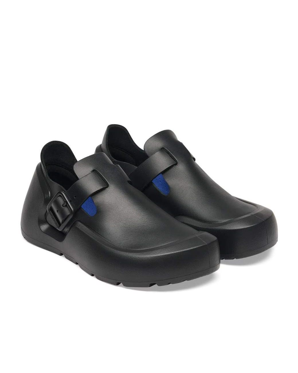 Birkenstock Black Closed-Back Buckle Clogs for men