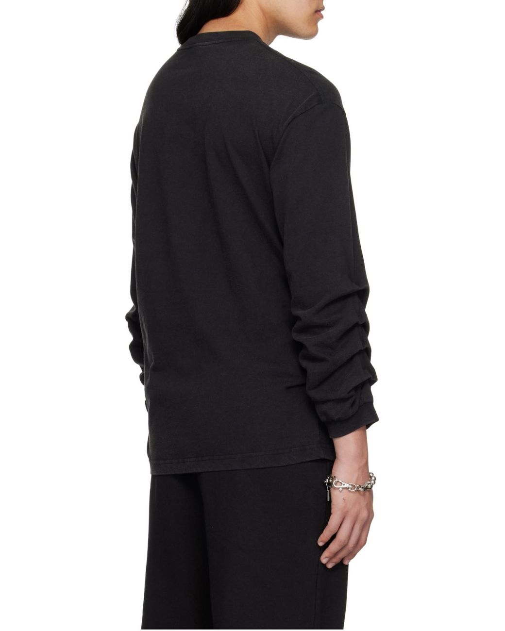 we11done Black Jersey Sweatshirt