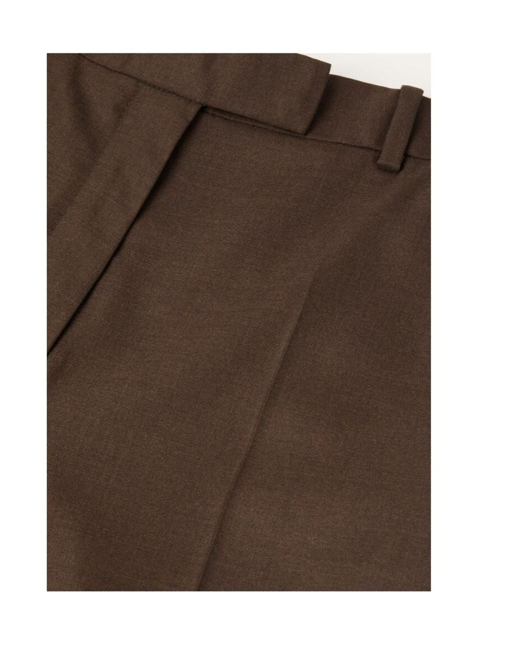 Loro Piana Brown Pressed Crease Trousers