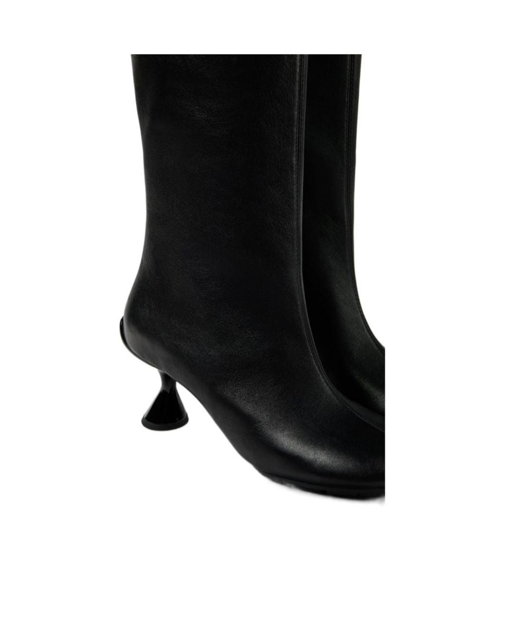 Camper Black High-Heeled Tall Boots