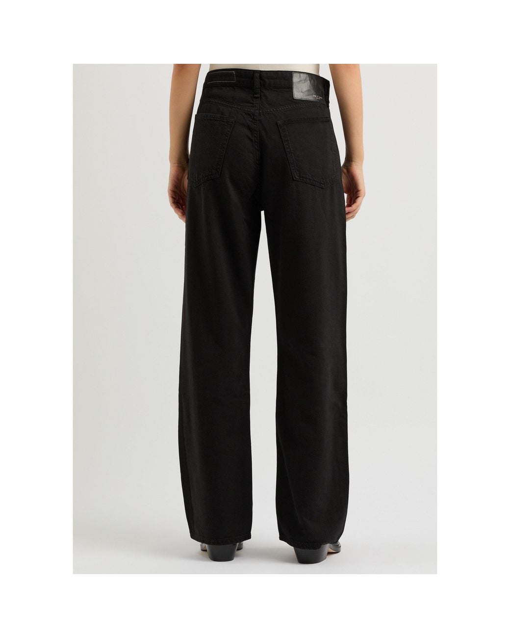 Rag & Bone Black Loose High-Waist Jeans