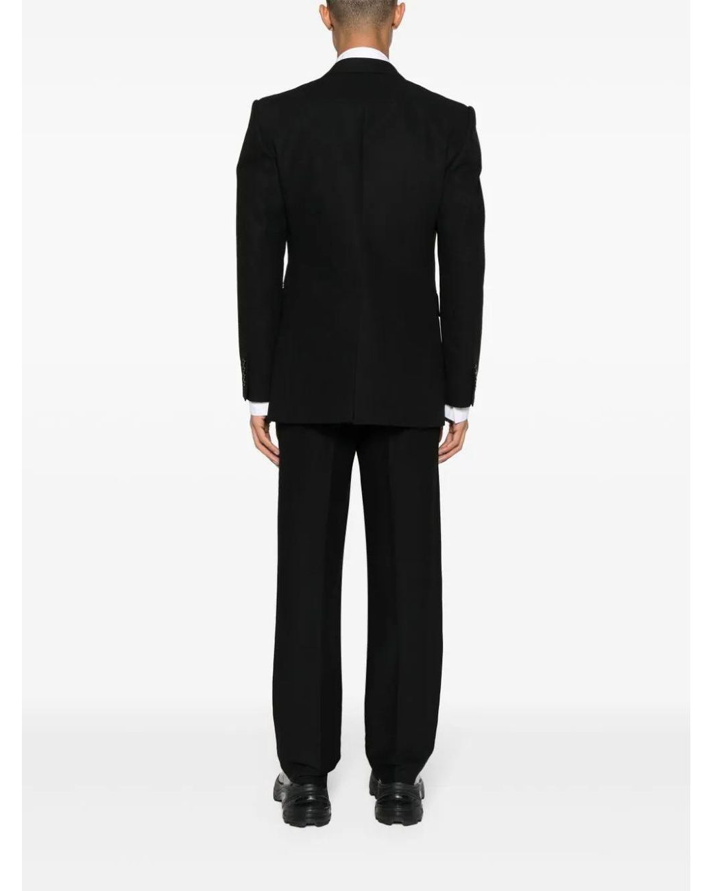 McQueen Black Double-Breasted Tailored Blazer for men