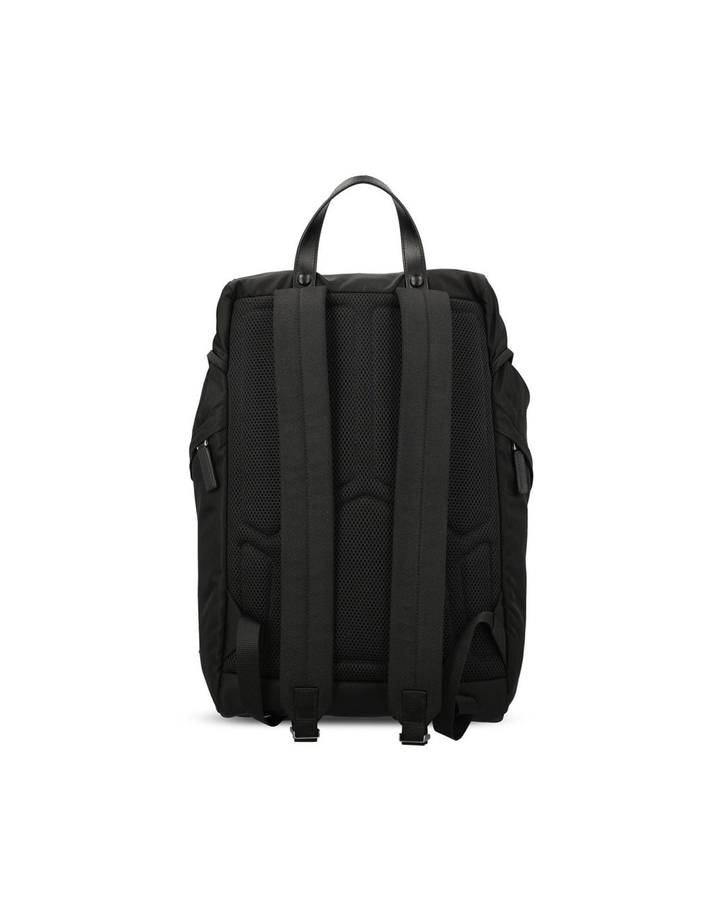 Prada Black Logo Backpack for men