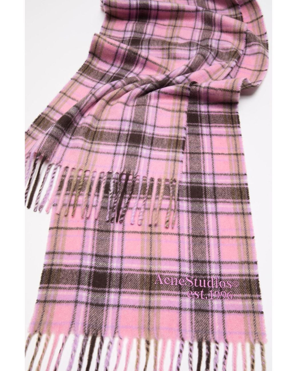 Acne Pink Cashmere Scarf for men