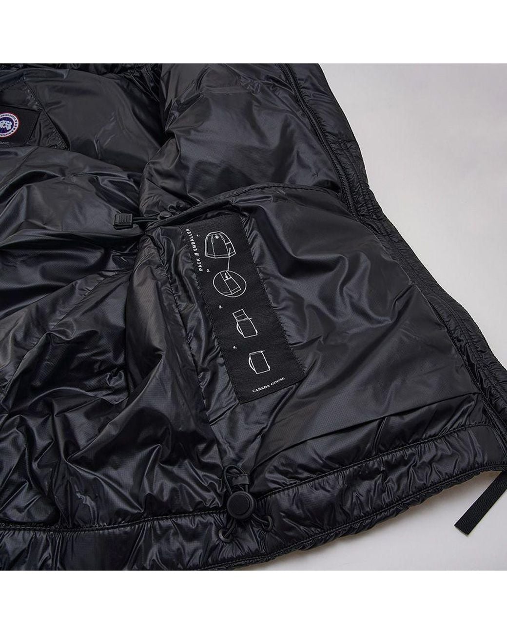 Canada Goose Black Cypress Logo-Patch Zipped Puffer Gilet