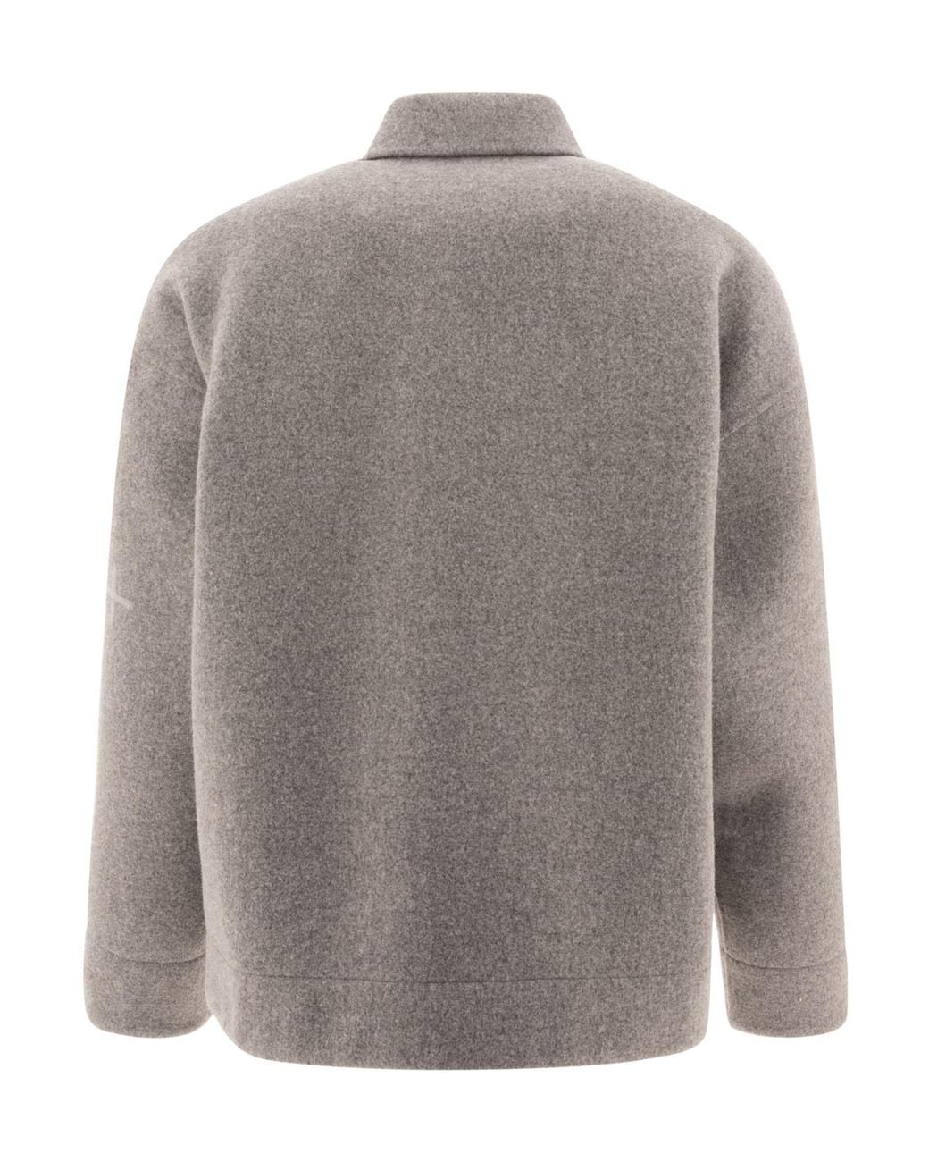 Jil Sander Gray Premium Wool Relaxed Blazer for men