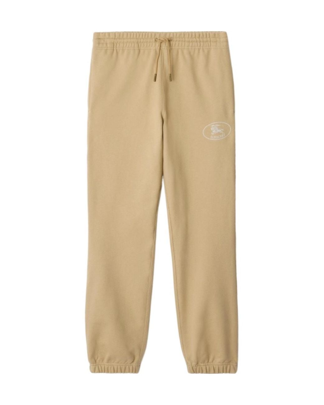 Burberry Natural Logo Embroidered Drawstring Pants