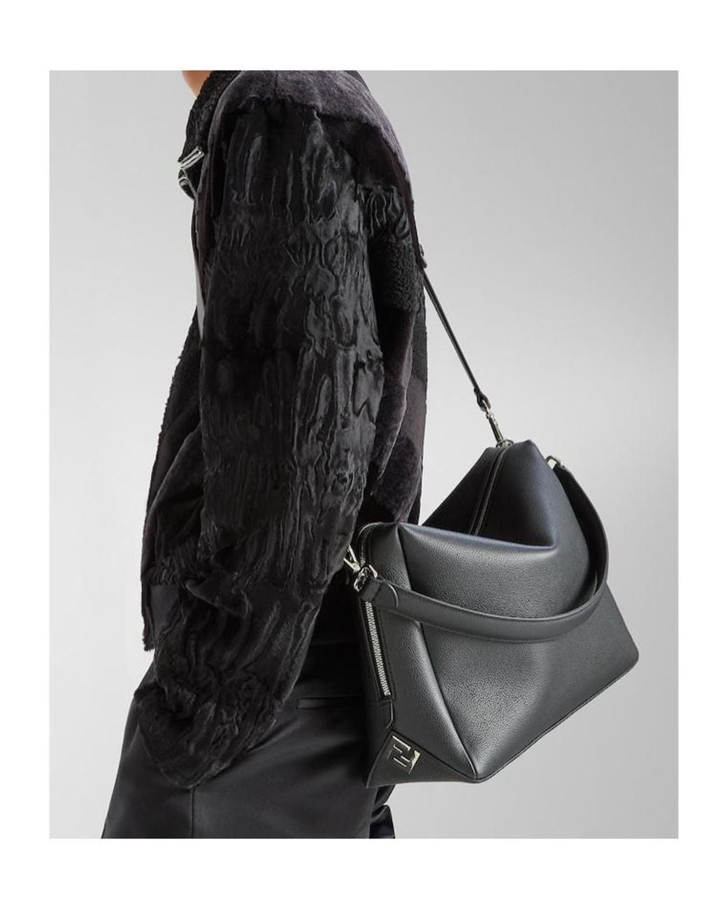 Fendi Black Lui Large Shouler Bag for men