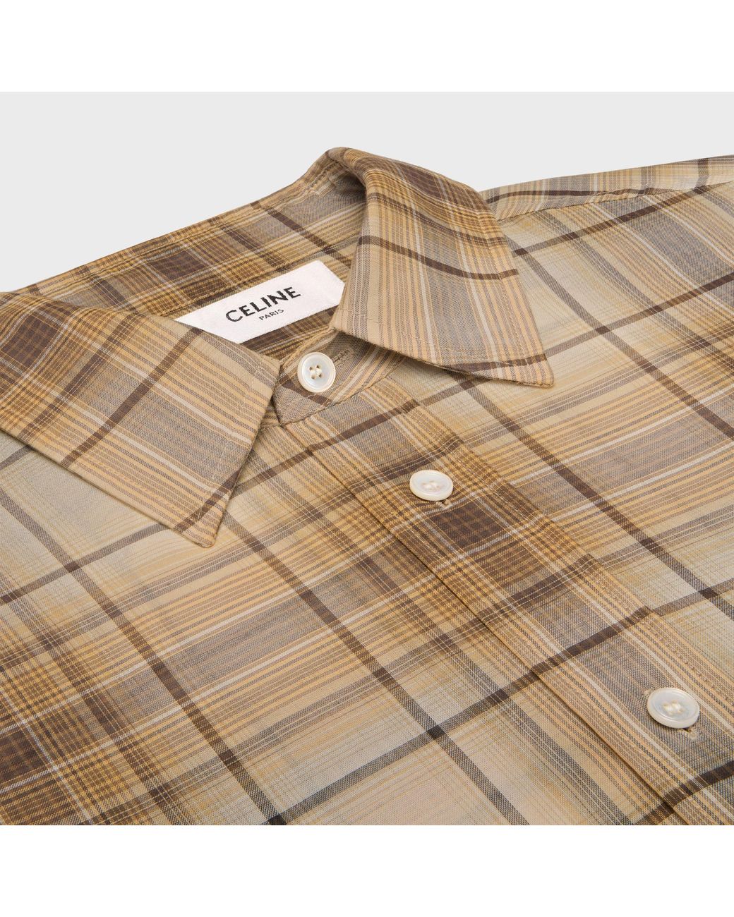 Céline Brown Loose Shirt for men