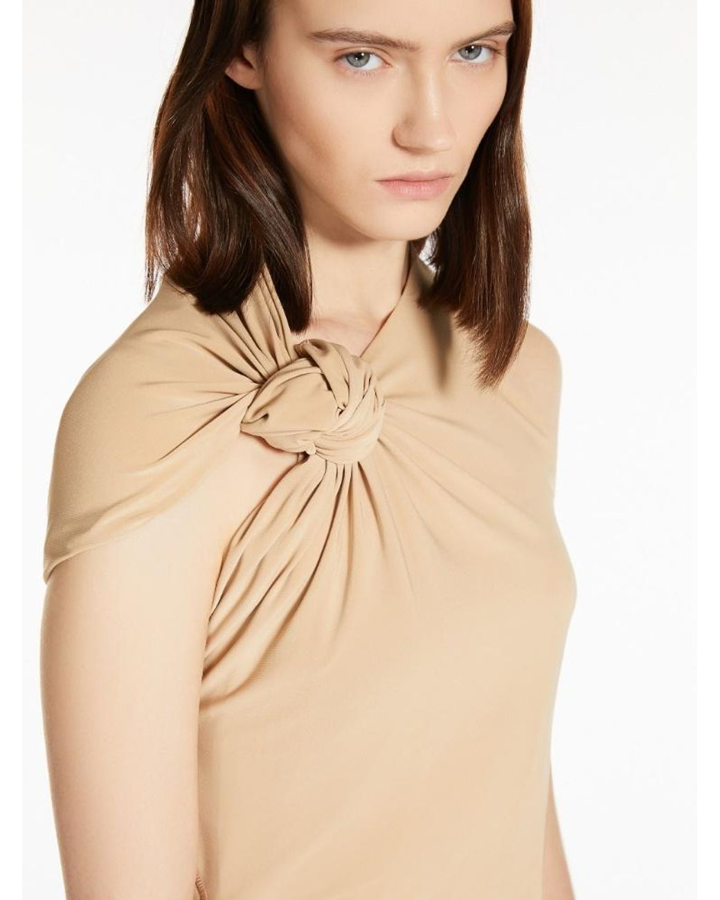 Sportmax Natural Nuble Midi Dress