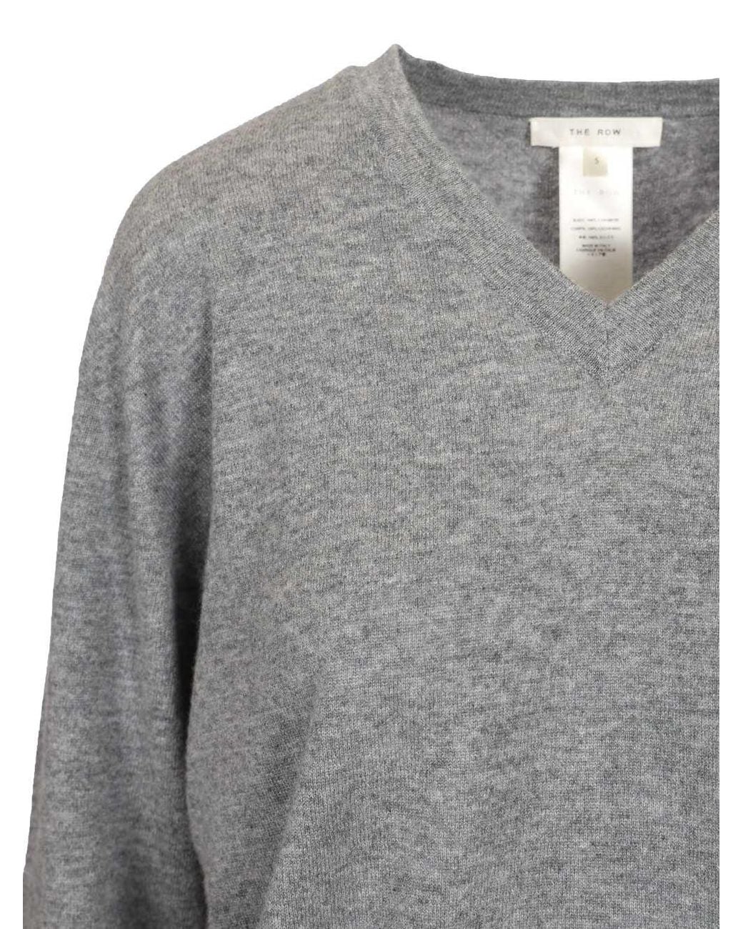 The Row Gray Nian Knitted Sweater