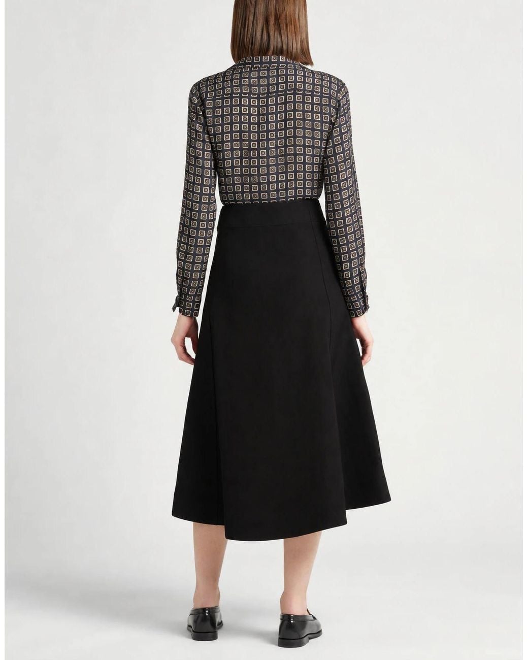 Max Mara Black Silk Shirts Blouses