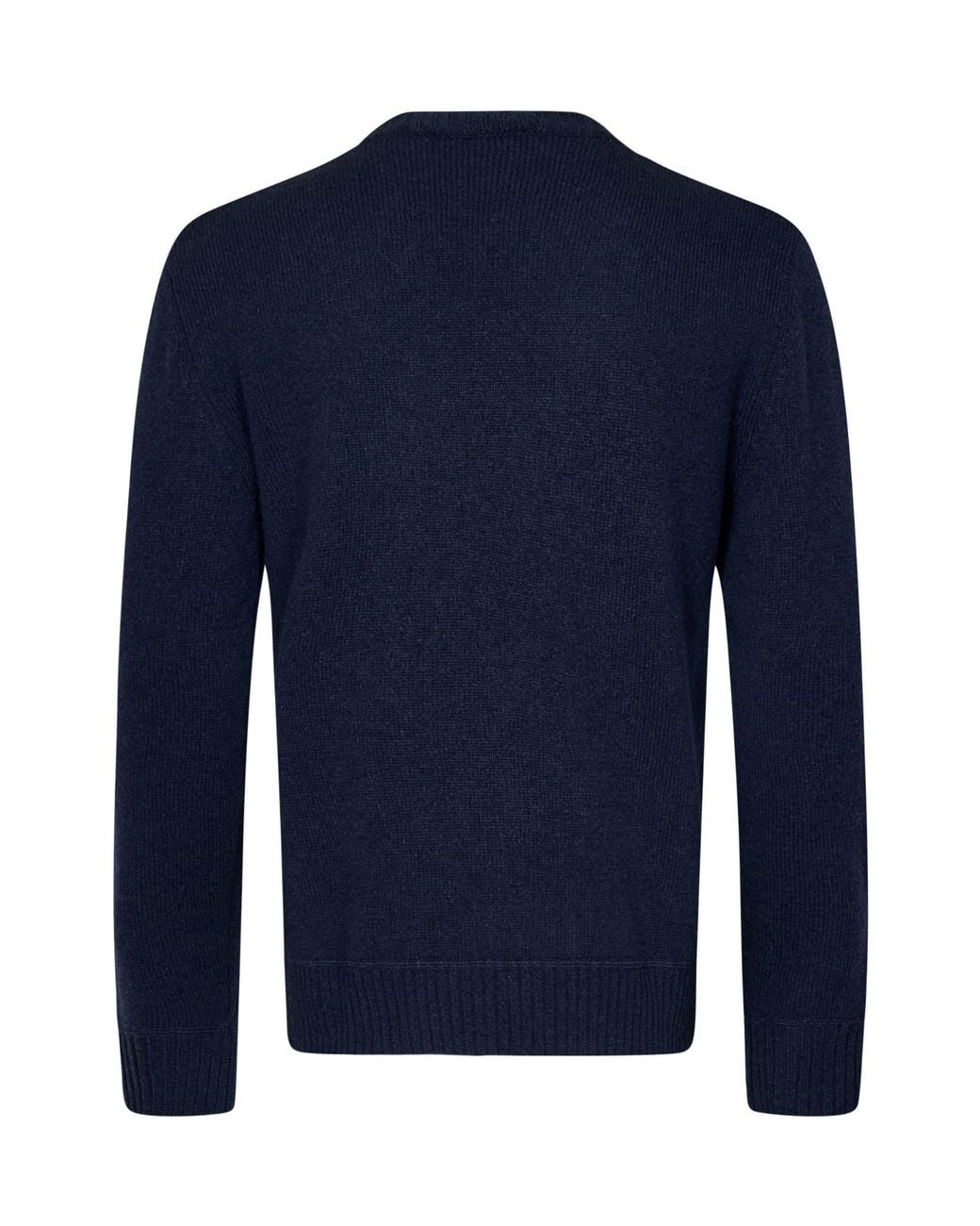 DSquared² Blue Logo Plaque Crewneck Knitted Jumper for men
