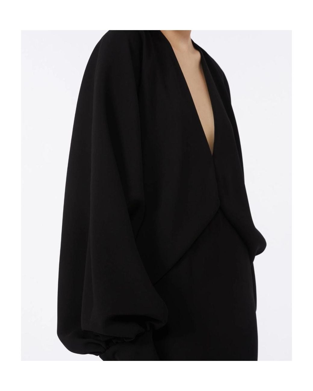Max Mara Black Lightweight Cady Dress
