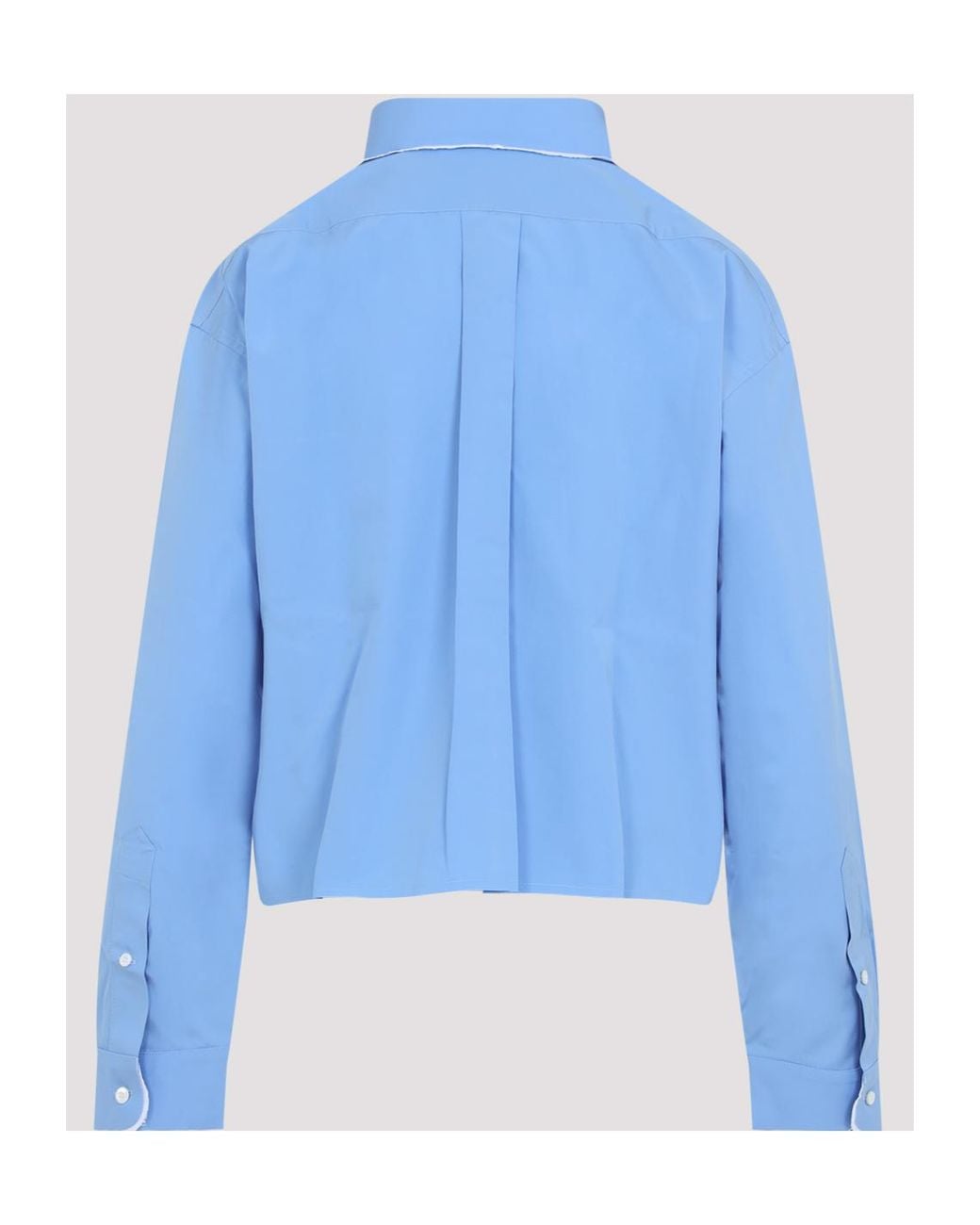Miu Miu Blue Poplin Shirt