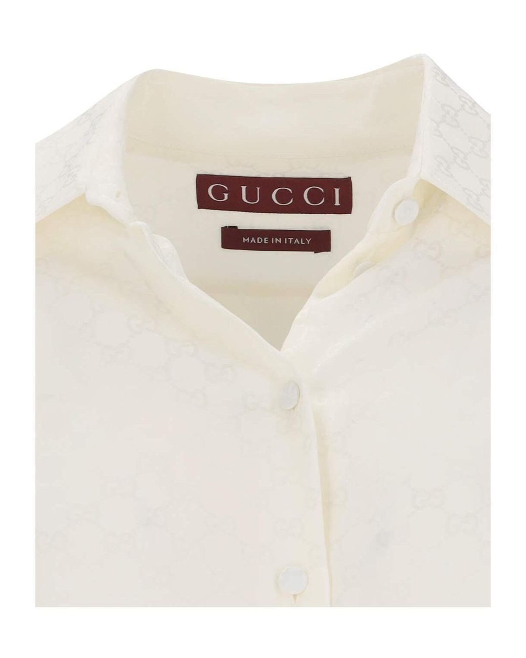 Gucci Natural Gg Crêpe Shirt