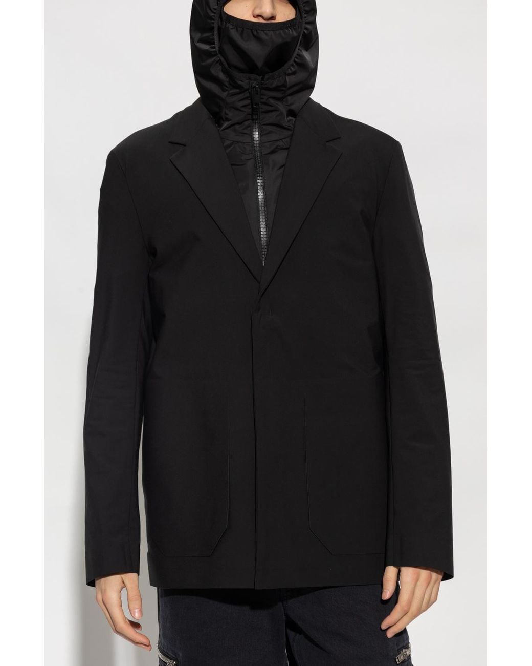 Givenchy Black Hooded Slim-Fit Jacket for men