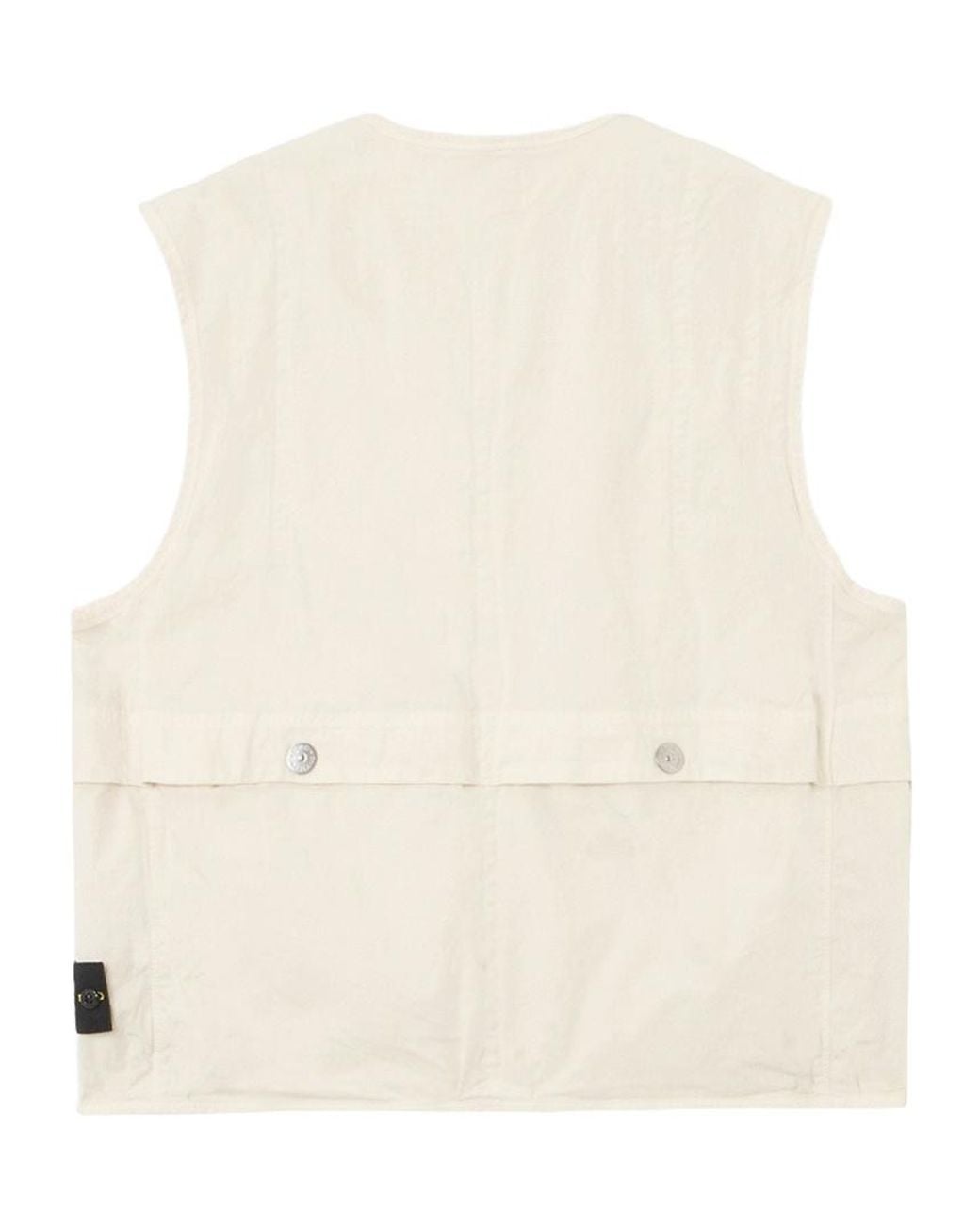 Stone Island Natural Logo-Patch Gilet for men