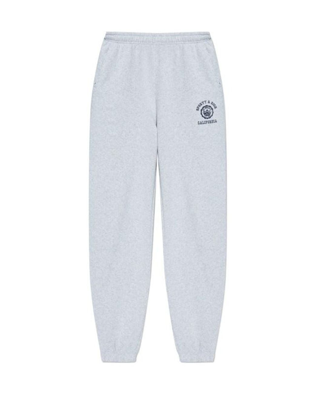 Sporty & Rich Blue Pants Pa050625300Gy03 0-Heather for men