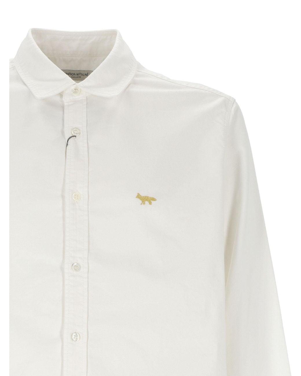 Junya Watanabe White Button-Down Long-Sleeved Shirt for men