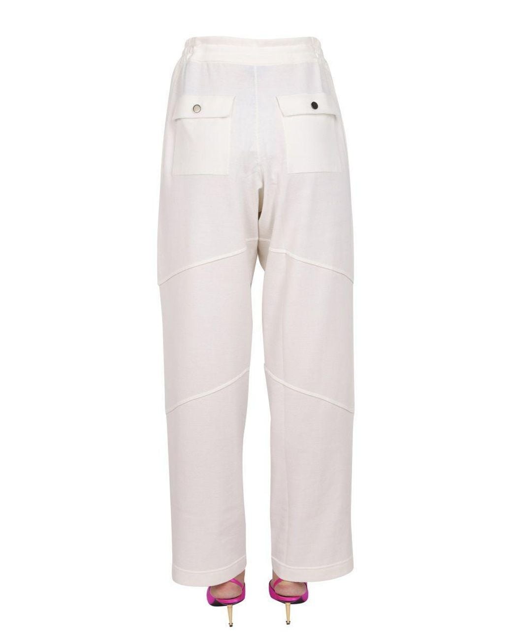 Tom Ford White Drawstring Panelled Track Pants