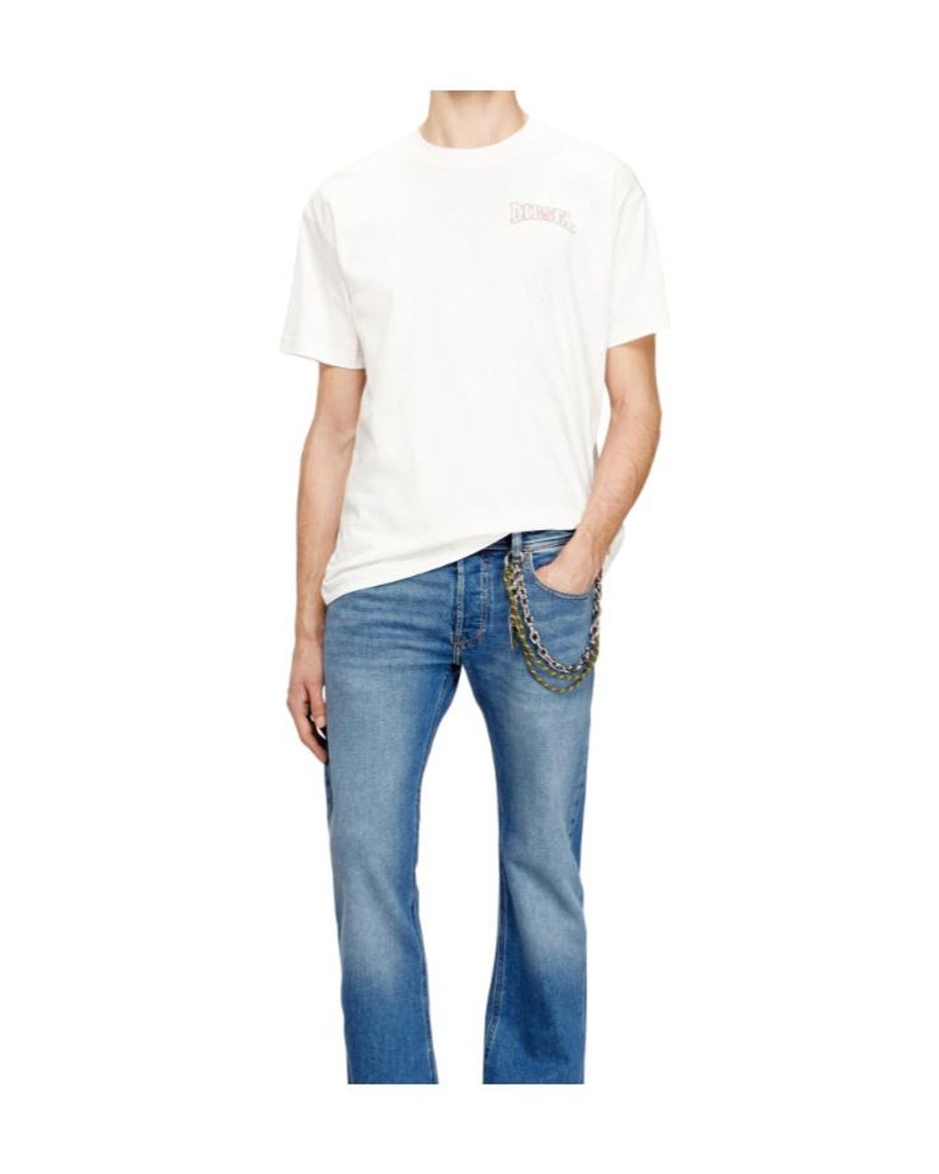 DIESEL White T Norm V 16 T-Shirt for men