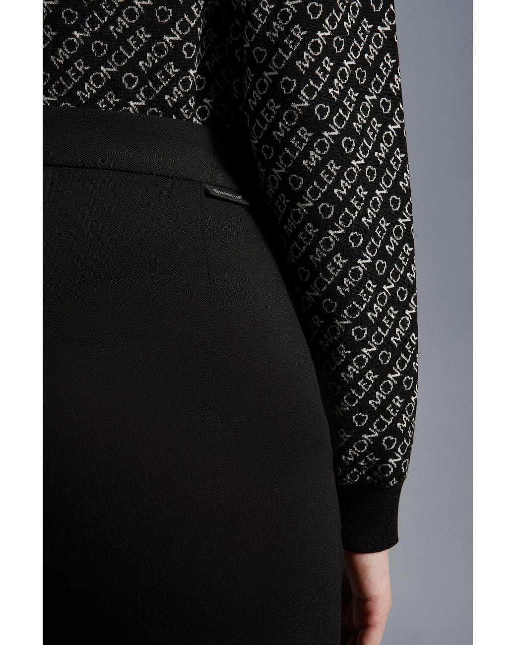 Moncler Black High-Waisted Flared Pants