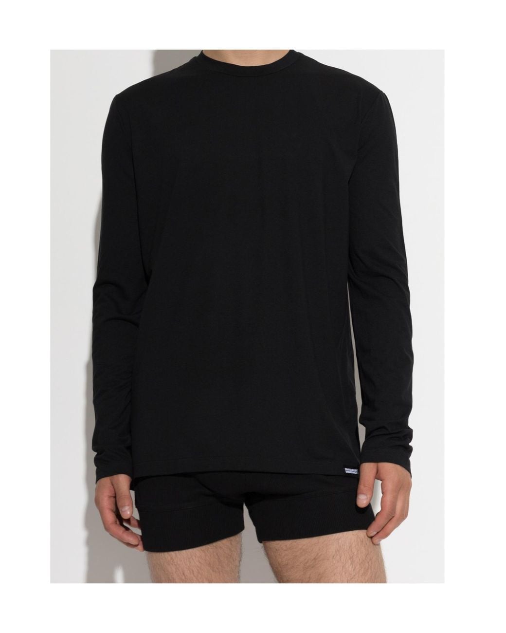 DSquared² Black Long-Sleeve T-Shirt for men