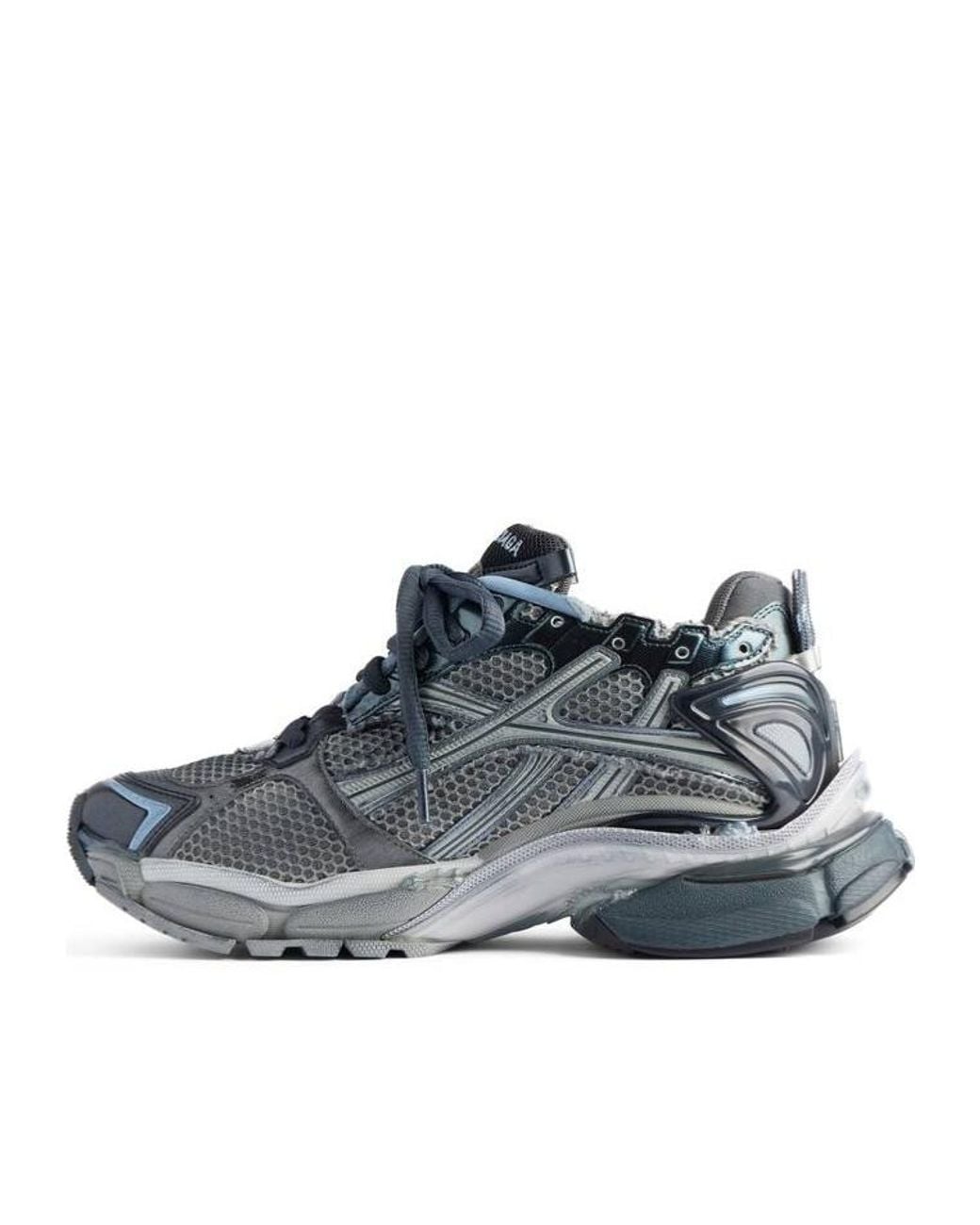 Balenciaga Blue Runner Lace-Up Sneakers for men