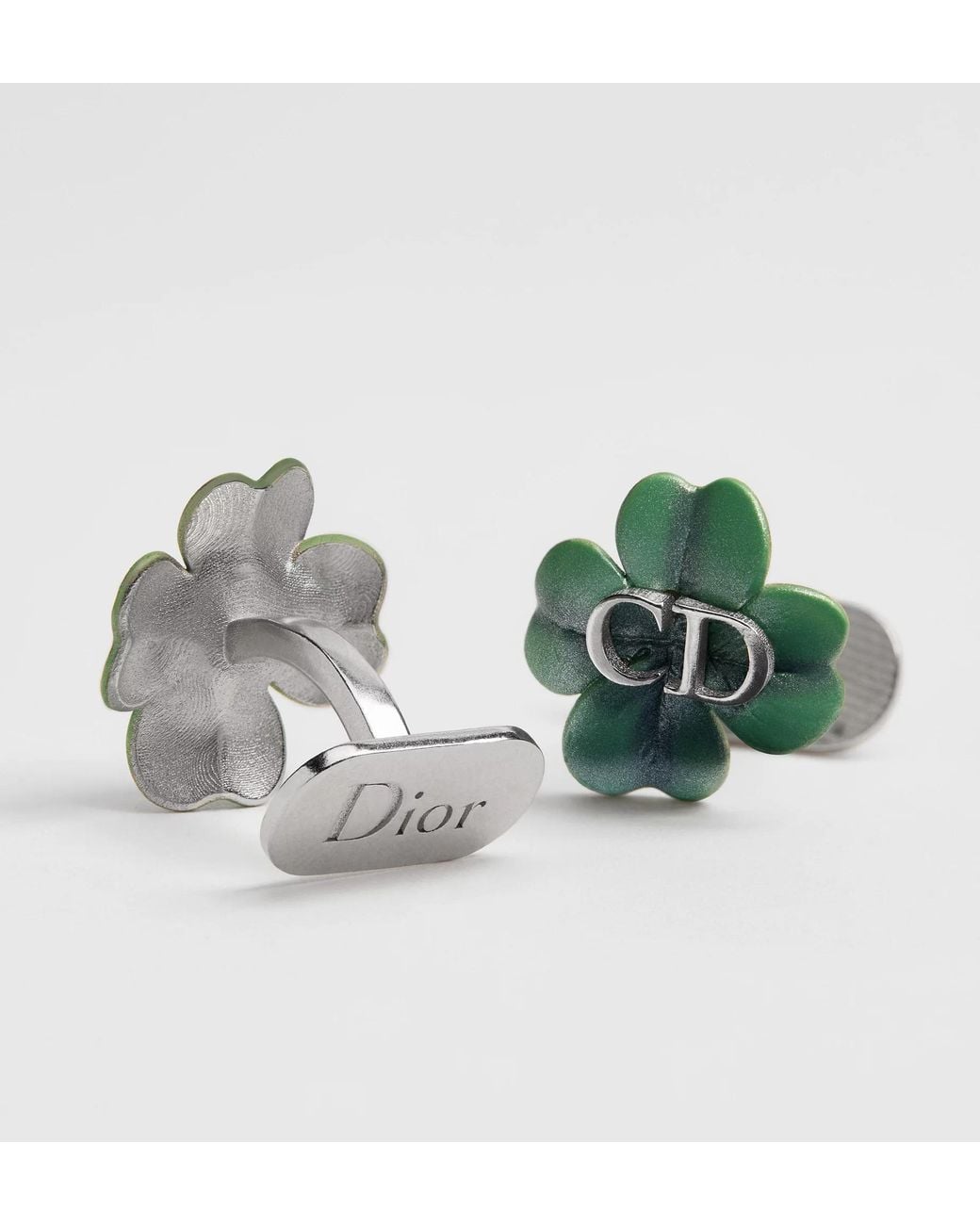 Dior Green Trèfle Cufflinks for men