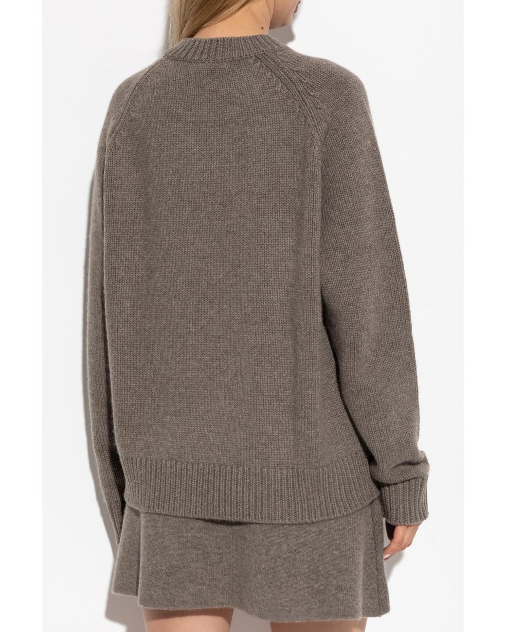 Lisa Yang Brown Anine Ribbed Knitted Sweater