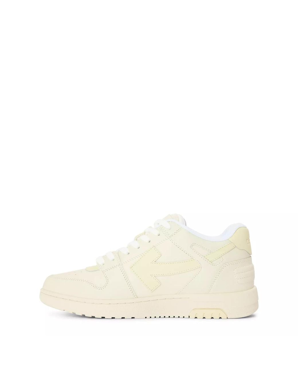 Off-White c/o Virgil Abloh White Out Of Office Classic Trainers, Trademark Branding for men